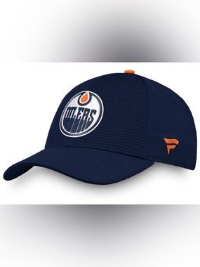 NWOT Edmonton Oilers Fanatics Rinkside Fullback Hat Authentics Pro Size SM/M